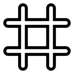 Cross fence icon