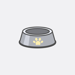 .flat line pet bowl icon, simple sign and symbol from Pet-vet collection, design element for User Interface