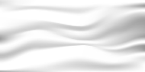 Abstract white fabric silk texture. Milk waves for background