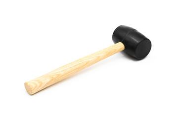 rubber mallet isolated on white background - Image