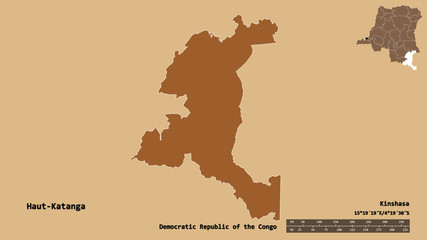 Haut-Katanga, province of Democratic Republic of the Congo, zoomed. Pattern