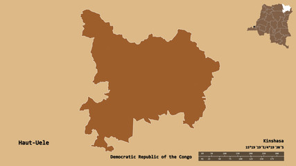 Haut-Uele, province of Democratic Republic of the Congo, zoomed. Pattern