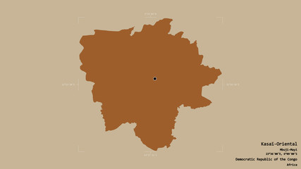 Kasaï-Oriental - Democratic Republic of the Congo. Bounding box. Pattern