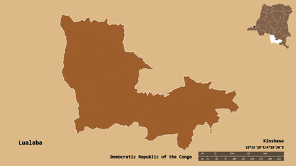Lualaba, province of Democratic Republic of the Congo, zoomed. Pattern