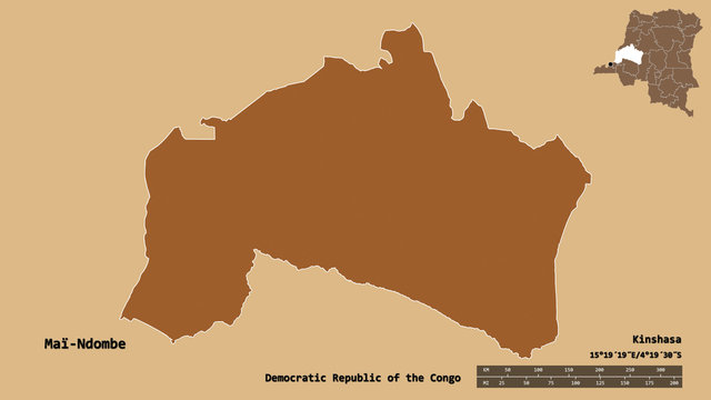Ma&iuml;-Ndombe, province of Democratic Republic of the Congo, zoomed. Pattern