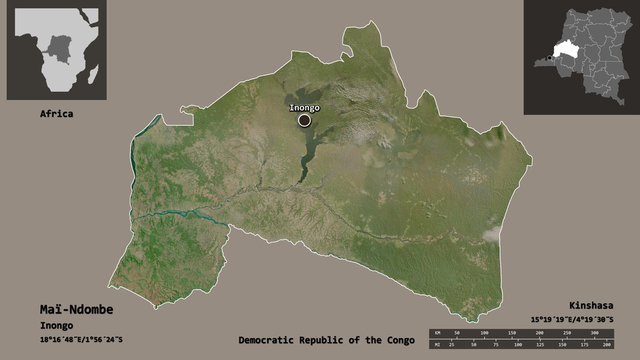 Ma&iuml;-Ndombe, province of Democratic Republic of the Congo,. Previews. Satellite