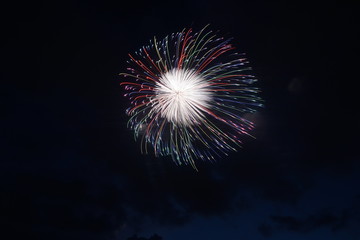 Fireworks in the Summer Festival, Yamanashi prefecture, Japan