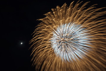 Fireworks in the Summer Festival, Yamanashi prefecture, Japan