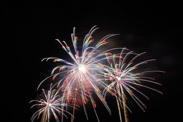 Summer Firework Festival in Yamanashi prefecture, Japan