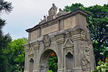 Fototapeta na wymiar University of Santo Tomas arch of the century in Manila, Philippines