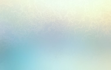 Blue yellow iridescent textured background. Formless smudges pattern.