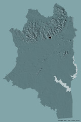Montagnes, district of Côte d'Ivoire, on solid. Administrative