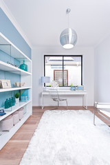 A bright workroom in a luxury house