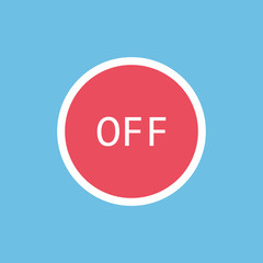 Off button. Icon for your website design, logo, application, UI. Vector illustration
