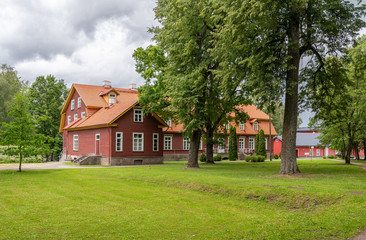 Obraz premium wooden mansion in estonia europe