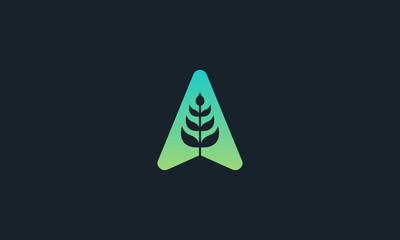 Creative Logo Design Tree Inside Letter A Growth Ecology.