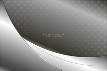  Metallic background.Elegant of gray with dotted minimal template modern design.