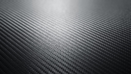 Carbon material dark texture pattern background. 3D rendering