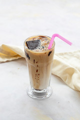 ice mocha on a white background