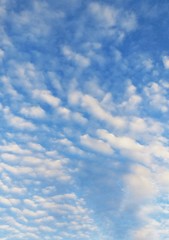 Beautiful cloudy blue sky