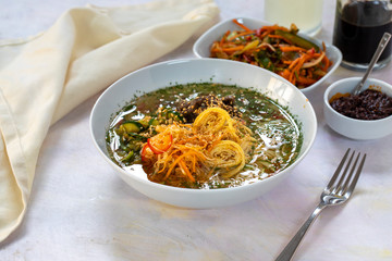 kuksi soup on white ground