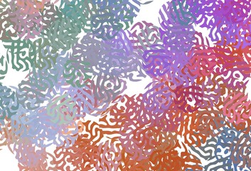 Fototapeta na wymiar Light Multicolor vector template with chaotic shapes.