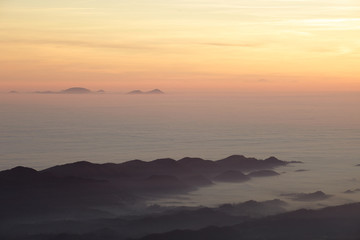 Asolo hills view from mount Cesen