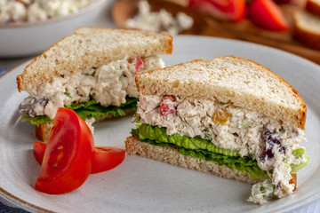 Chicken Salad Sandwich on Whole Wheat Bread