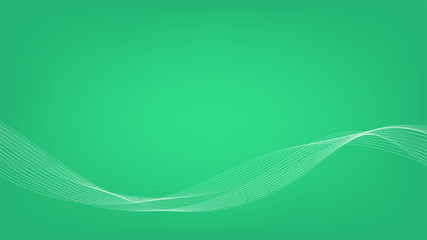 Abstract green background with dynamic effect. Vector illustration for design.