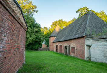 Fototapeta na wymiar old farm building in estonia europe