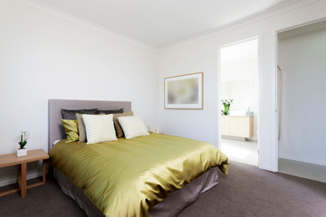 Fototapeta premium Bedroom design in a luxury modern house 