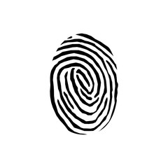 Finger print icon logo