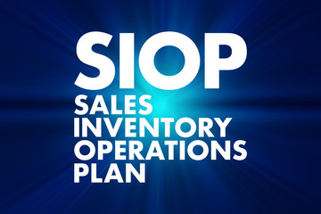 SIOP - Sales Inventory Operations Plan acronym, business concept background