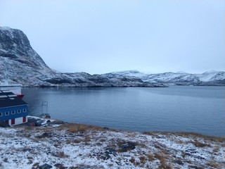 lake and mountains