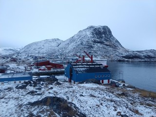 Fisher town in Greenland