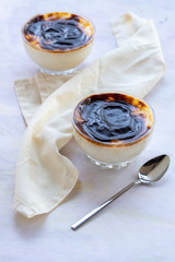 baked rice pudding on white wood - sutlac