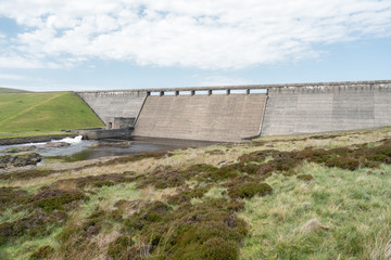 Fototapeta na wymiar cow green reservoir in north east England. 