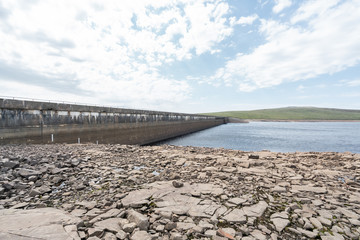 cow green reservoir in north east England. 