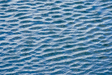 Blue soft rippling water background