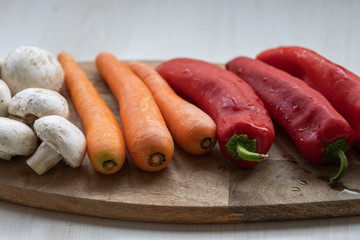 healthy vegetables in the kitchen