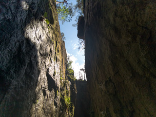 Tourist trail in Szczeliniec Wielki - Table Mountains