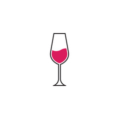 wine glass icon vector illustration