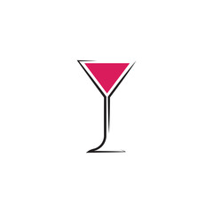 wine glass icon vector illustration