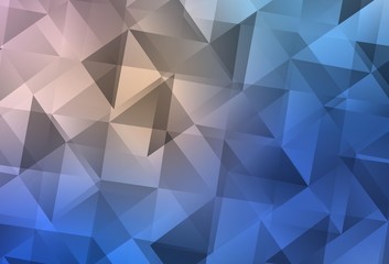 Light Pink, Blue vector low poly background.