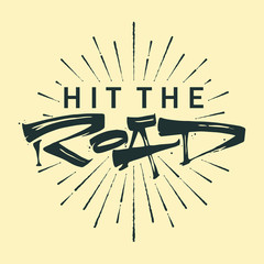 Creative Quote Typography Poster Concept, hand lettering, calligraphy. 