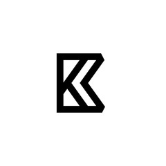 KK Initial logo template vector
