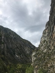 clouds over the mountains