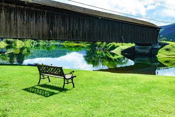 covered bridge in NY