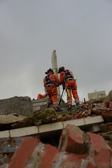 Building collapses, urban search and rescue, disaster zone