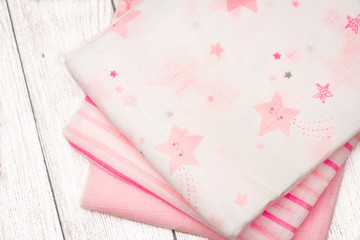 Patterned baby muslin squares